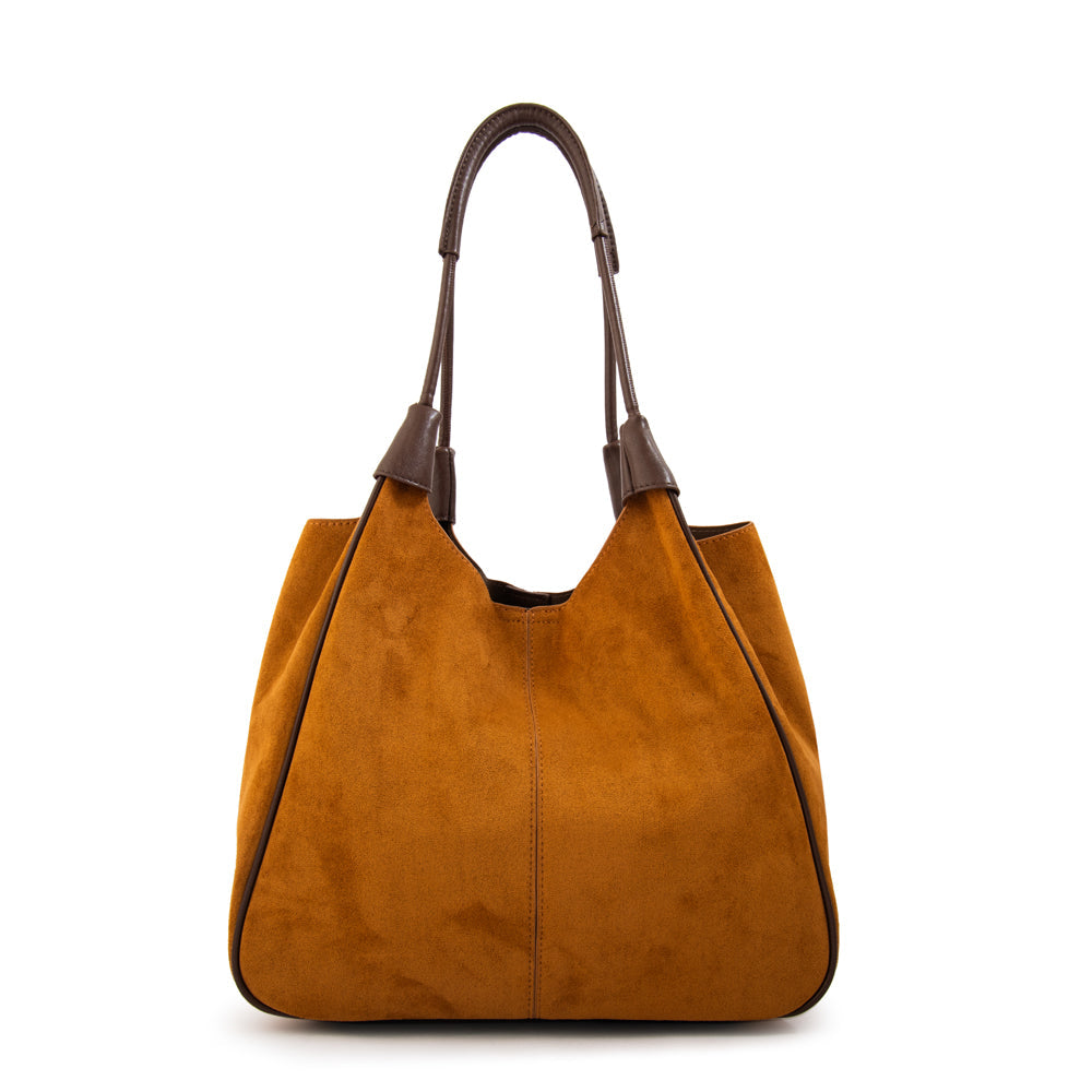 Cartera Dos Asas Cintia Camel