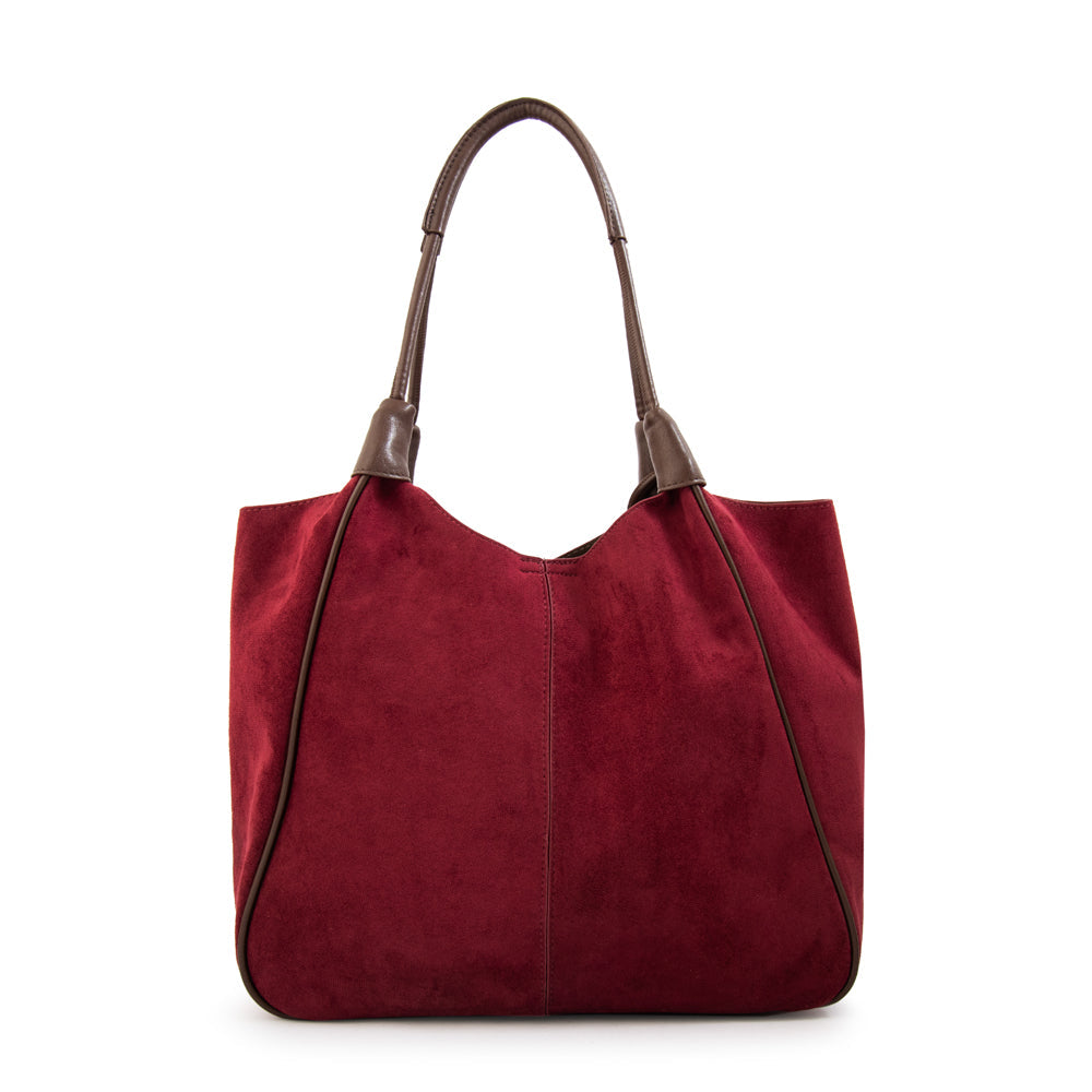 Cartera Dos Asas Cintia Rojo Oscuro