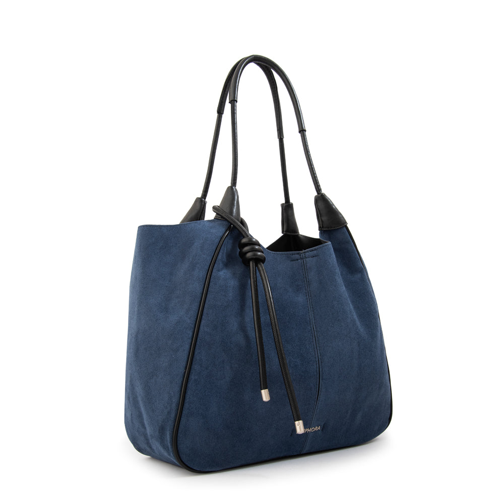 Cartera Dos Asas Cintia Azul Oscuro