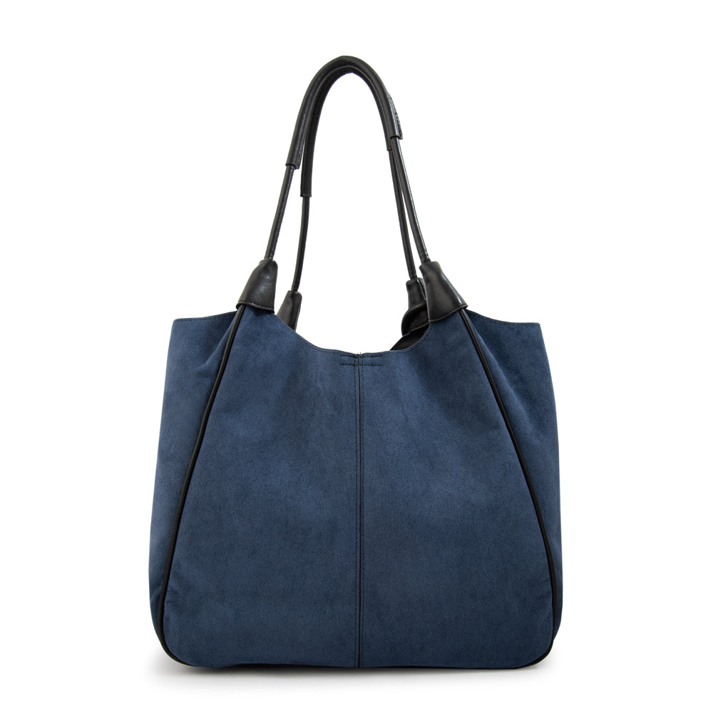 Cartera Dos Asas Cintia Azul Oscuro