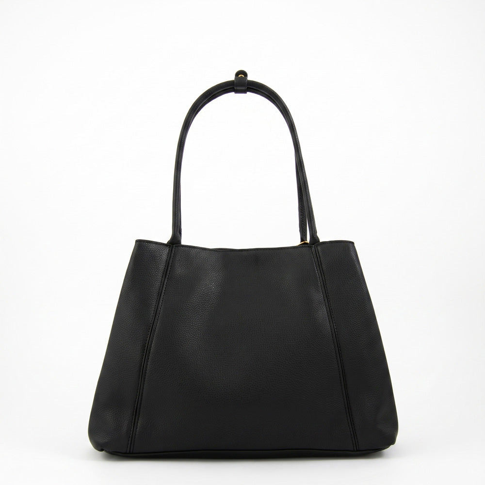 Cartera Dos Asas Nix Negro