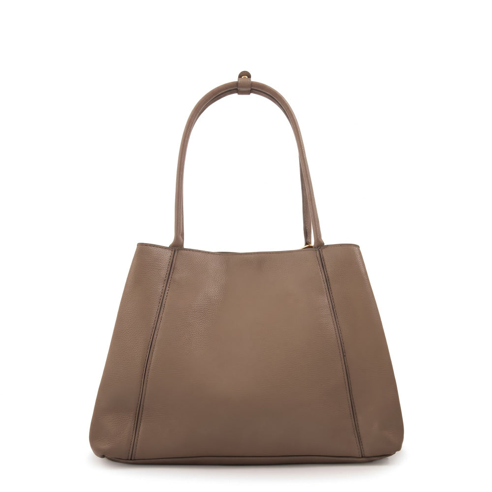 Cartera Dos Asas Nix Taupe