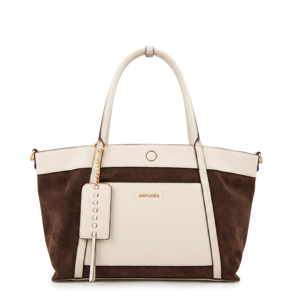Cartera Dos Asas Nix Blanco Crudo