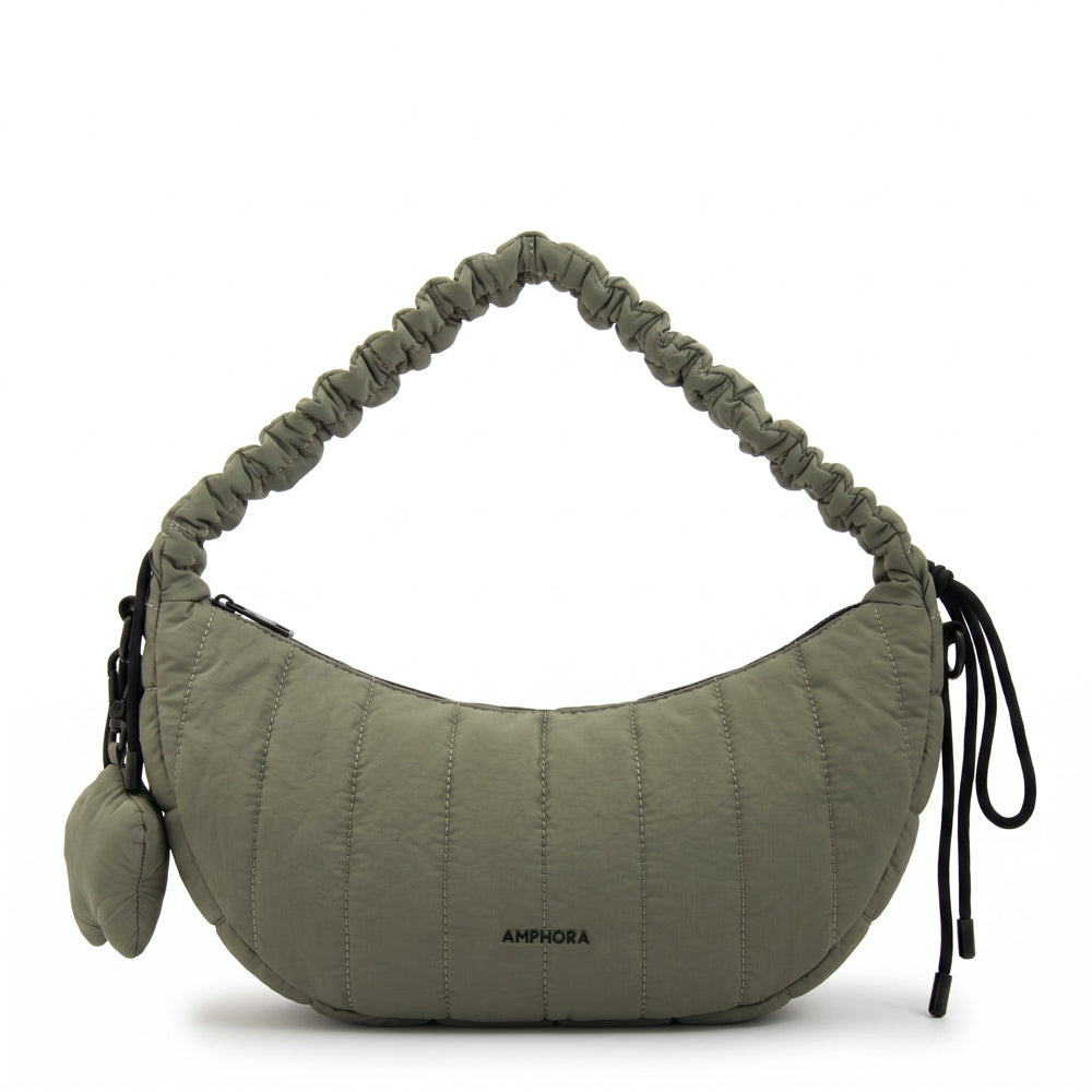 Crossbody Adriana Nylon Verde Oliva