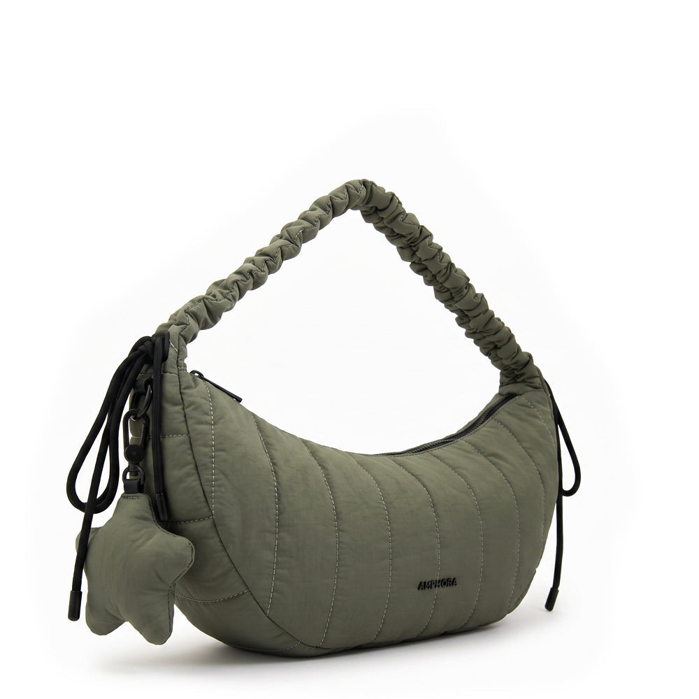 Crossbody Adriana Nylon Verde Oliva