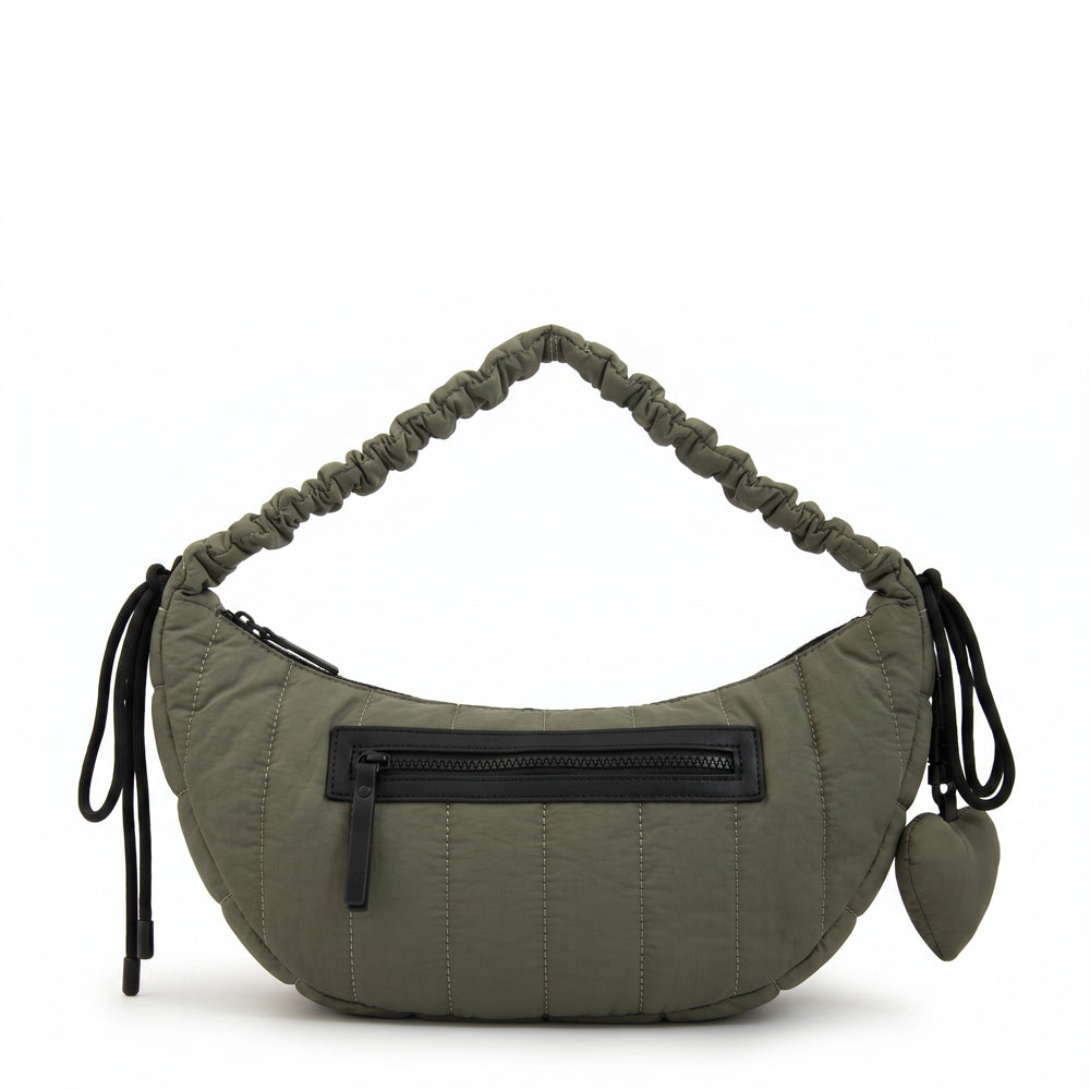 Crossbody Adriana Nylon Verde Oliva
