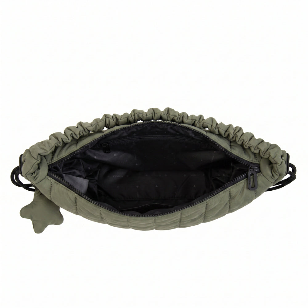 Crossbody Adriana Nylon Verde Oliva