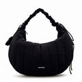 Cartera Oval Adriana Nylon Negro