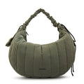 Cartera Oval Adriana Nylon Verde Oliva