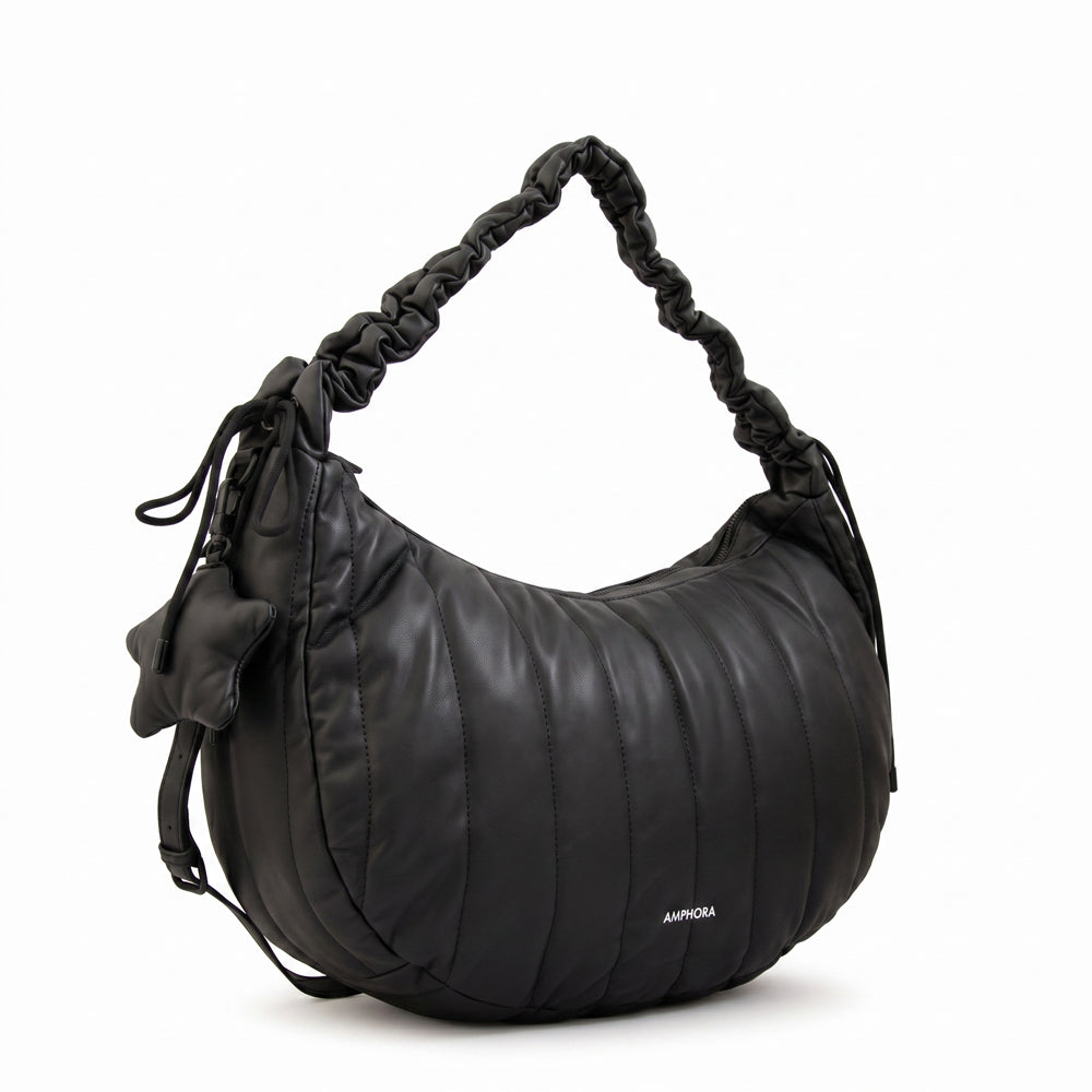 Cartera Oval Adriana Negro