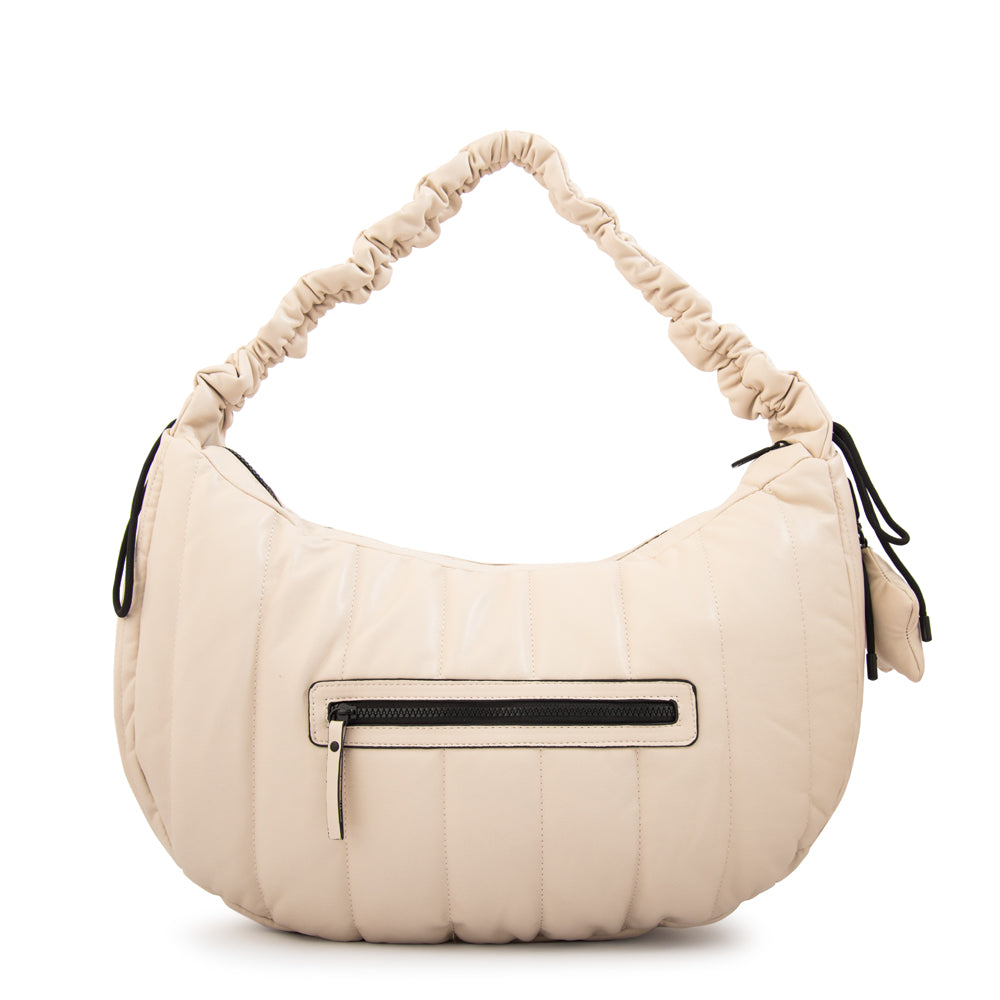 Cartera Oval Adriana Blanco Crudo