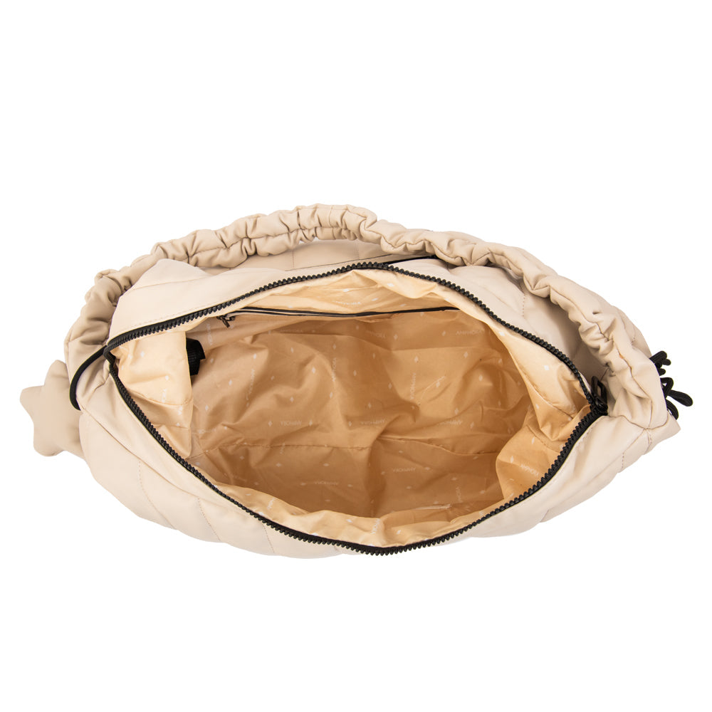 Cartera Oval Adriana Blanco Crudo