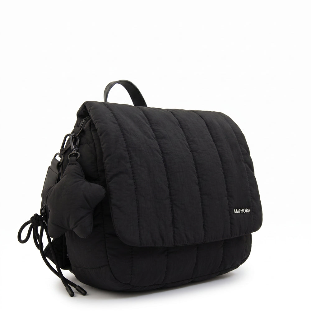 Mochila Adriana Nylon Negro