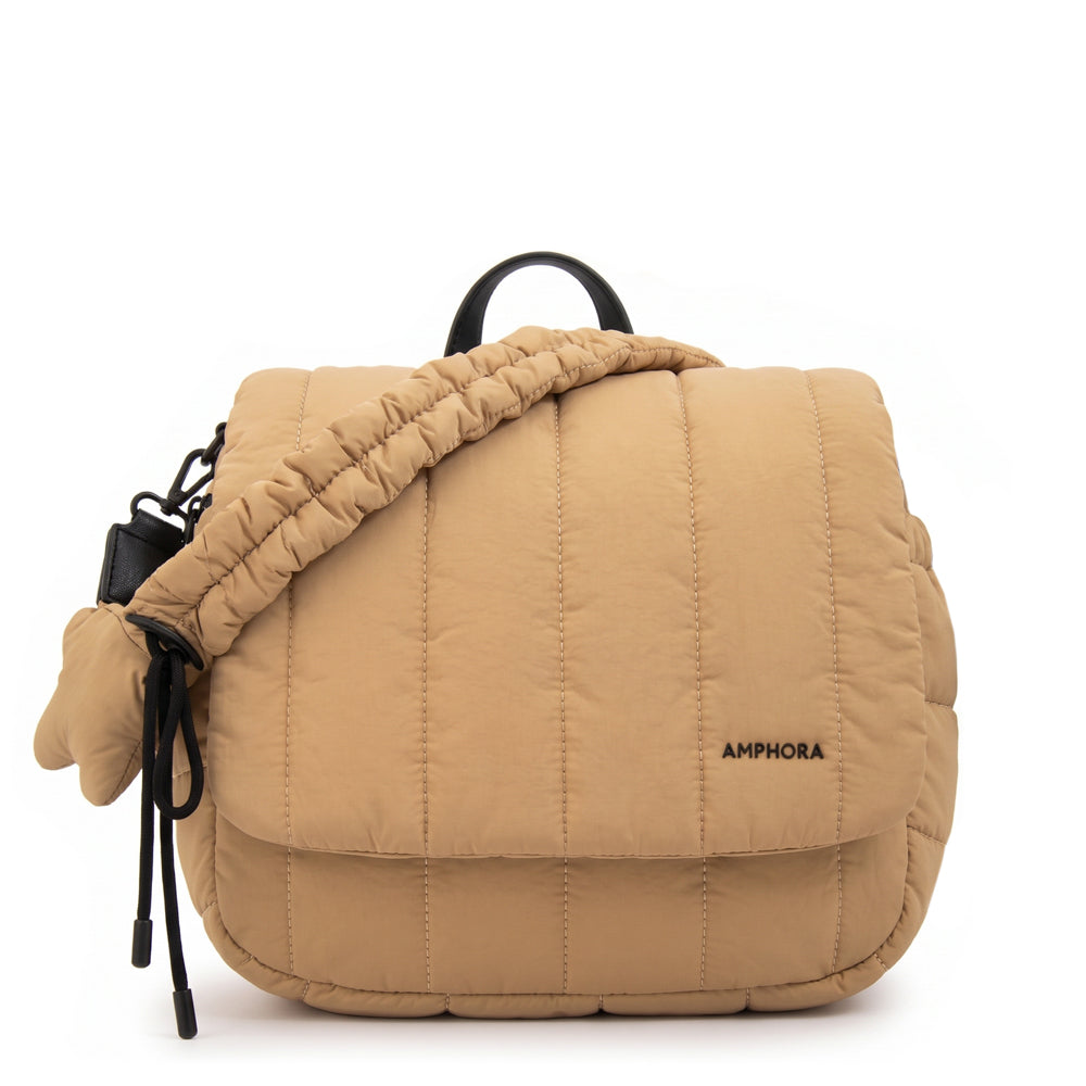 Mochila Adriana Nylon Beige