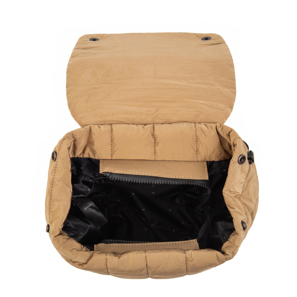 Mochila Adriana Nylon Beige