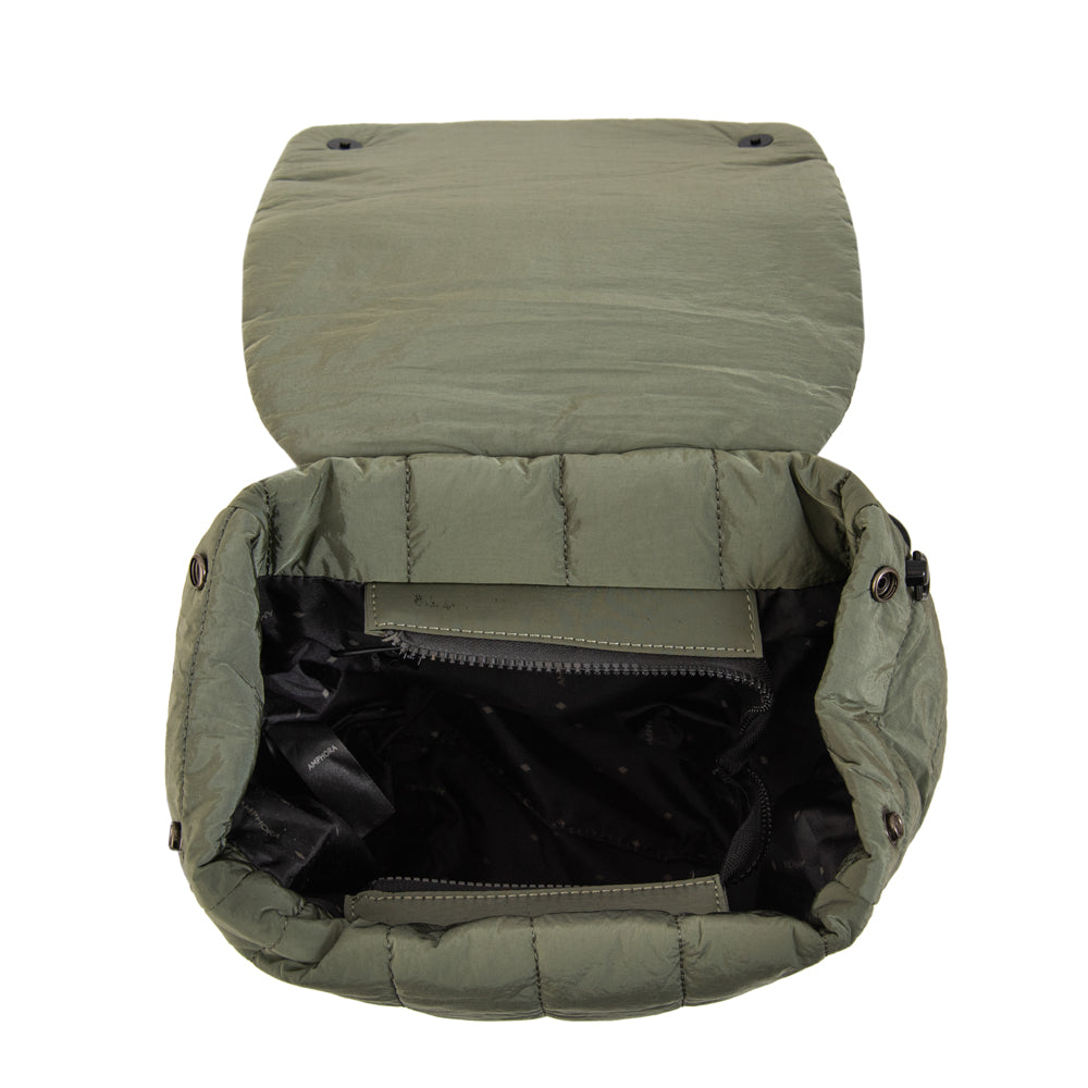 Mochila Adriana Nylon Verde Oliva