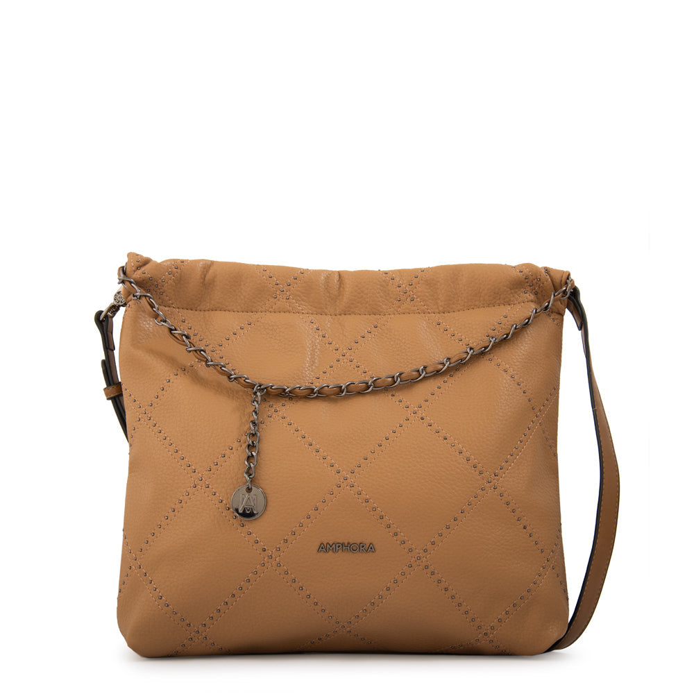 Cartera Dos Asas Arae Camel
