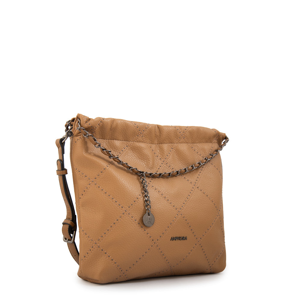 Cartera Dos Asas Arae Camel