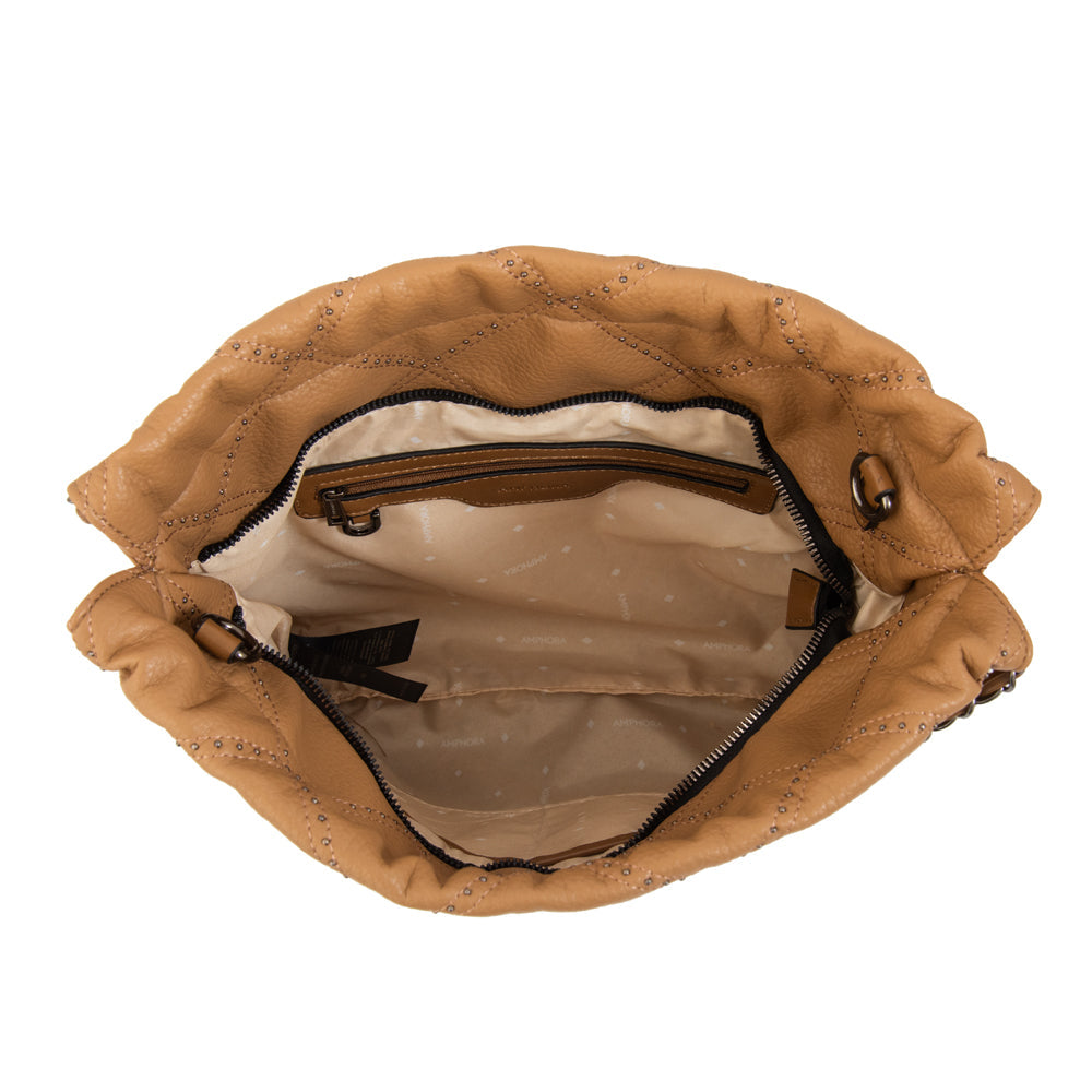 Cartera Dos Asas Arae Camel