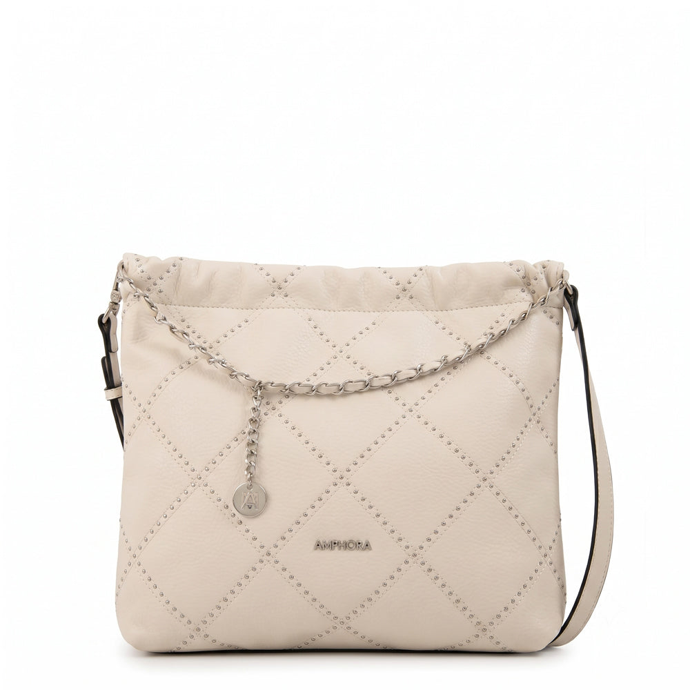 Cartera Dos Asas Arae Blanco Crudo