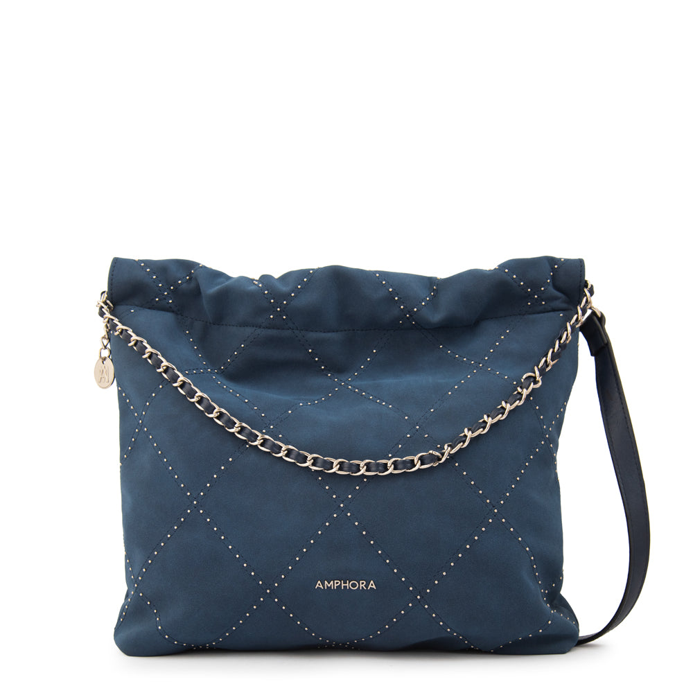 Cartera Dos Asas Arae Azul Oscuro