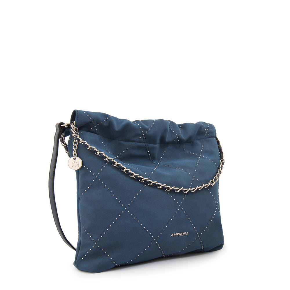Cartera Dos Asas Arae Azul Oscuro