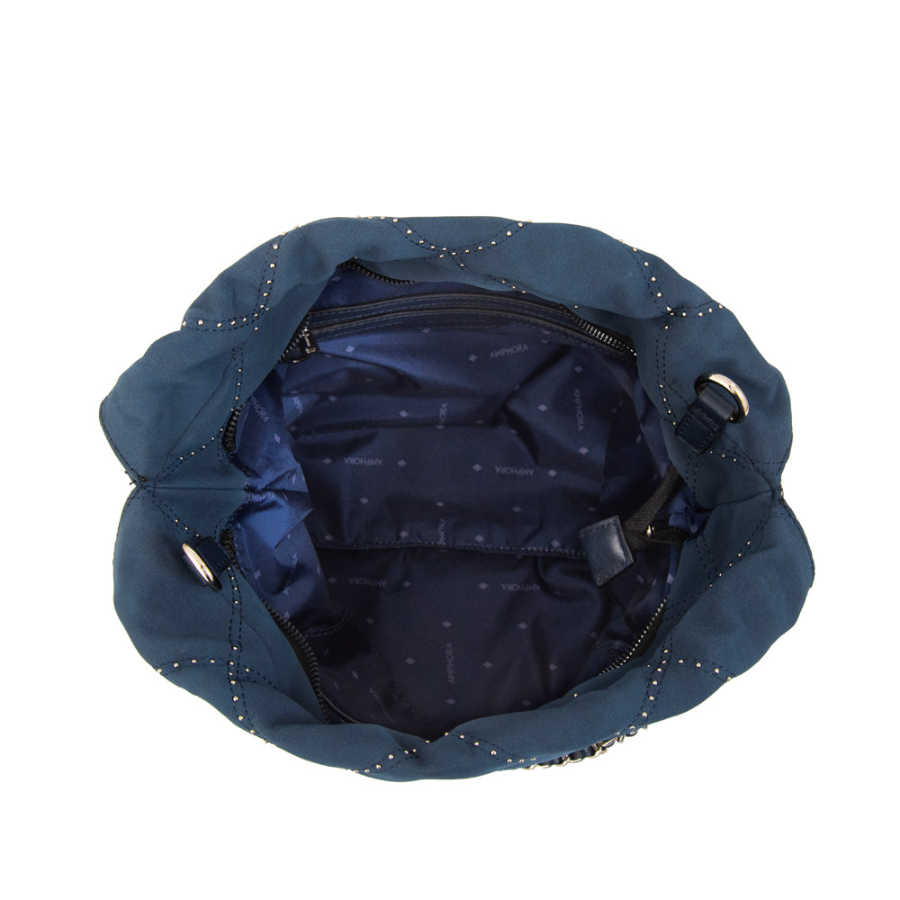 Cartera Dos Asas Arae Azul Oscuro