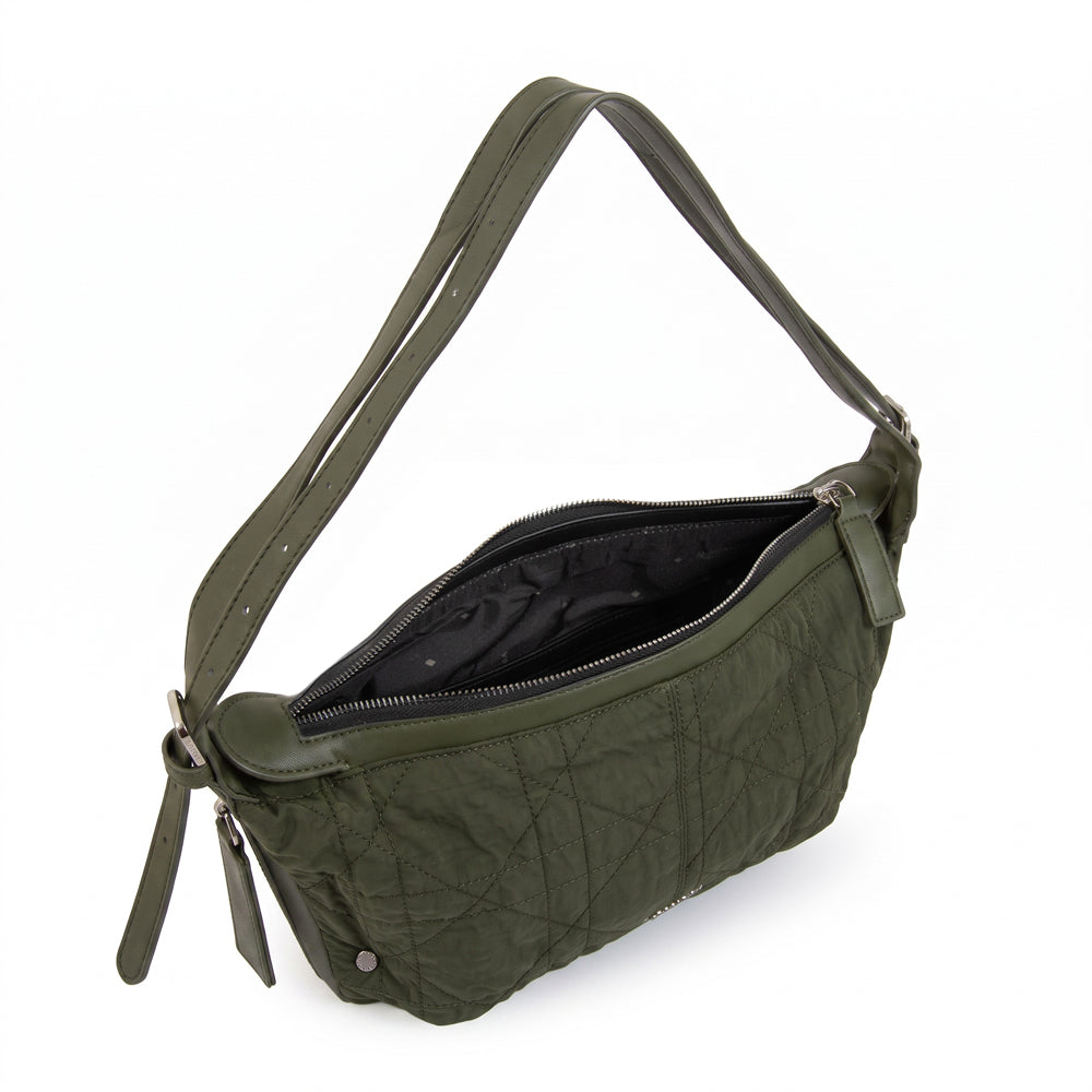 Crossbody Asteria Nylon Verde Oliva