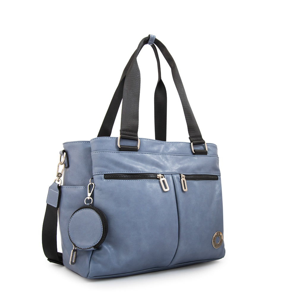 Cartera Dos Asas Portalaptop Vesna Denim