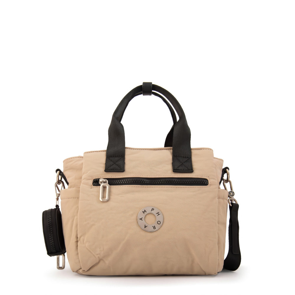 Crossbody Vesna Nylon Beige Oscuro
