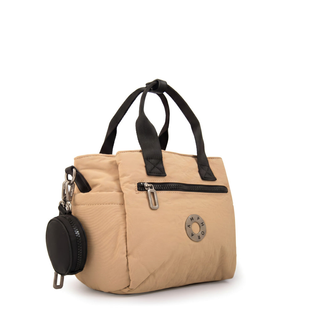 Crossbody Vesna Nylon Beige Oscuro