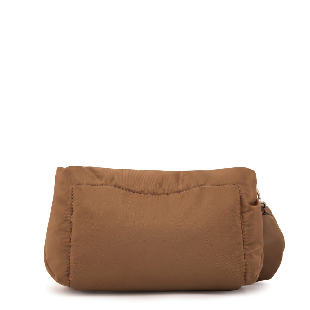 Crossbody Clio Nylon Beige Oscuro