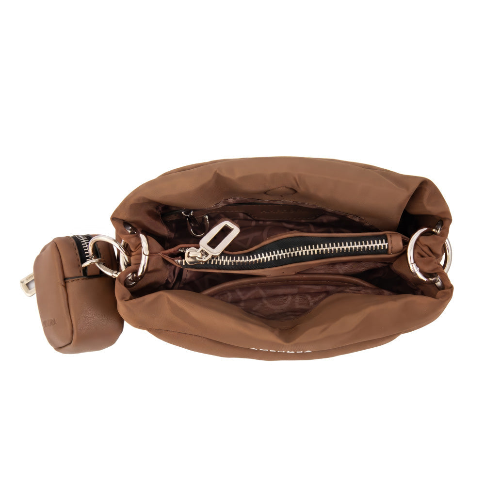 Crossbody Clio Nylon Beige Oscuro
