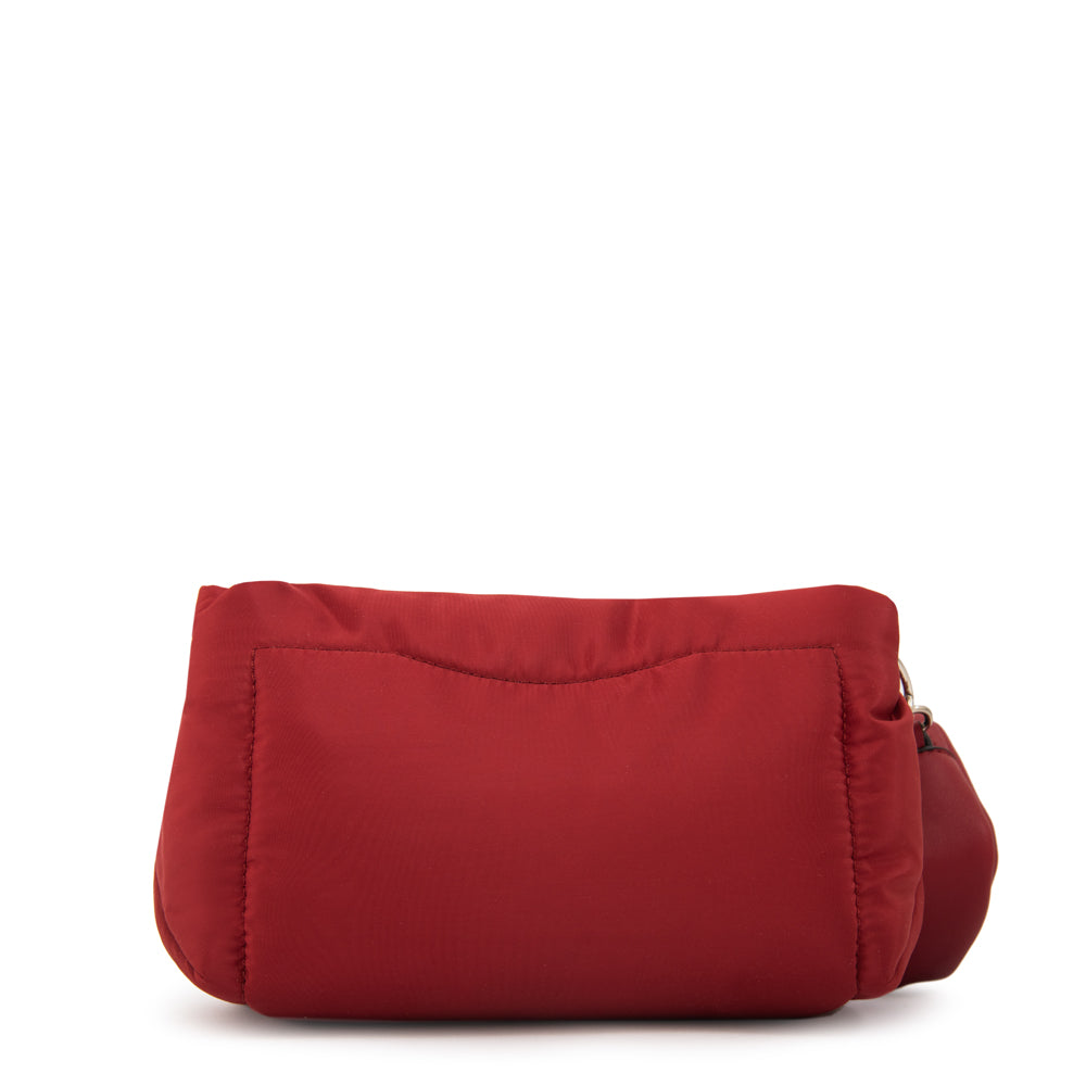 Crossbody Clio Nylon Rojo Oscuro