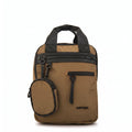 Mochila Abril Nylon Beige Oscuro