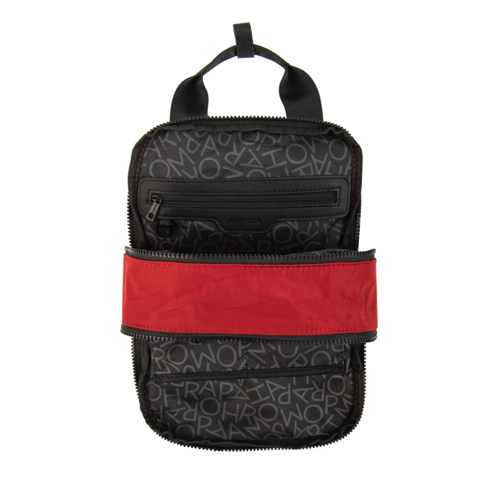 Mochila Abril Nylon Rojo Oscuro