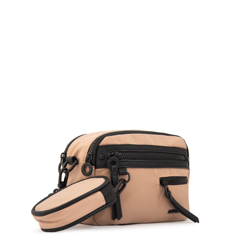 Crossbody Abril Nylon Beige Oscuro