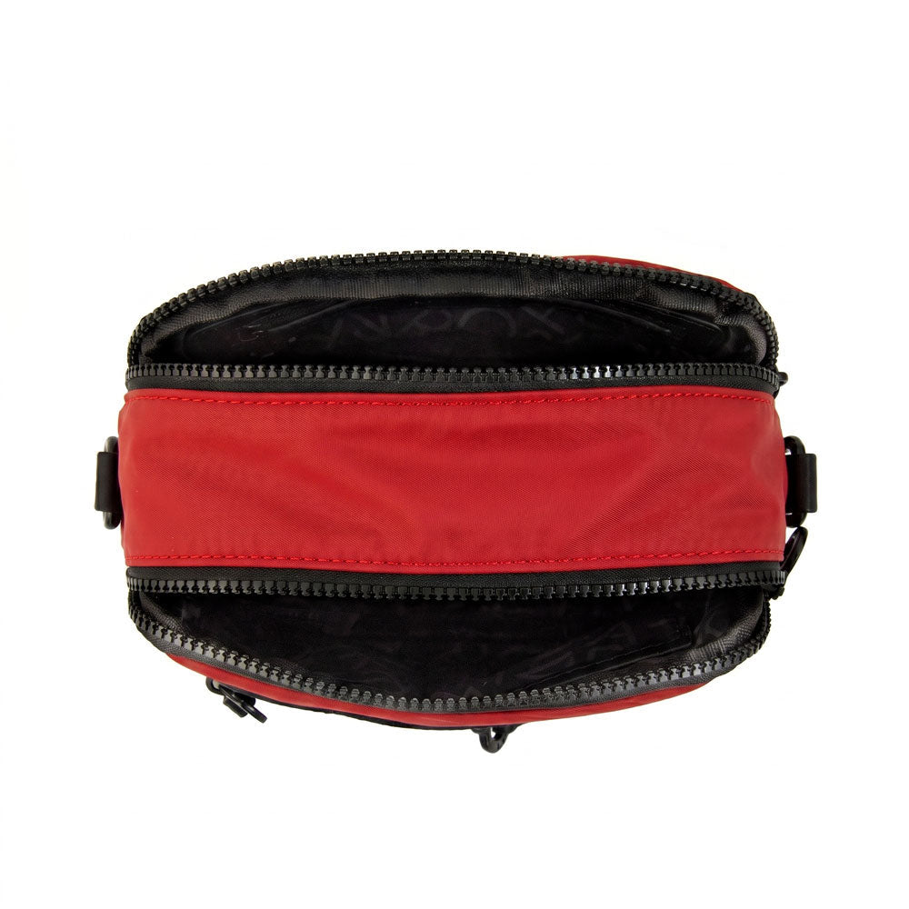 Crossbody Abril Nylon Rojo Oscuro