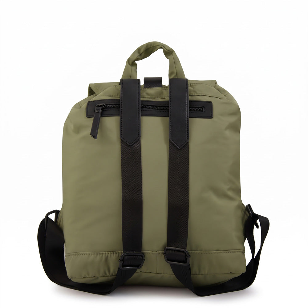 Mochila Suki Nylon Verde Oliva