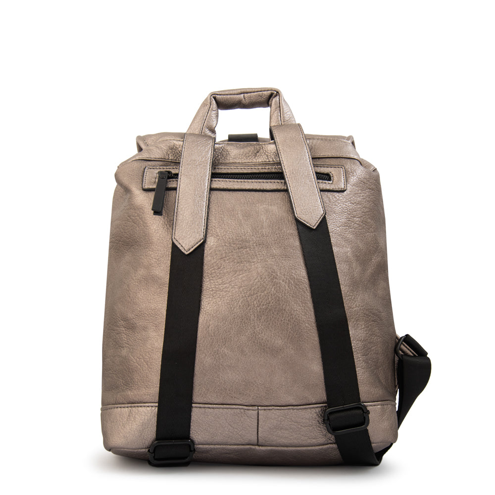 Mochila Suki Plateado Oscuro