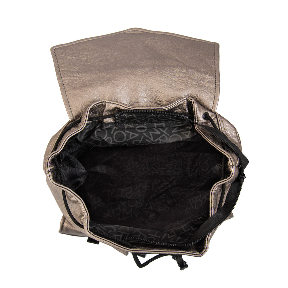Mochila Suki Plateado Oscuro