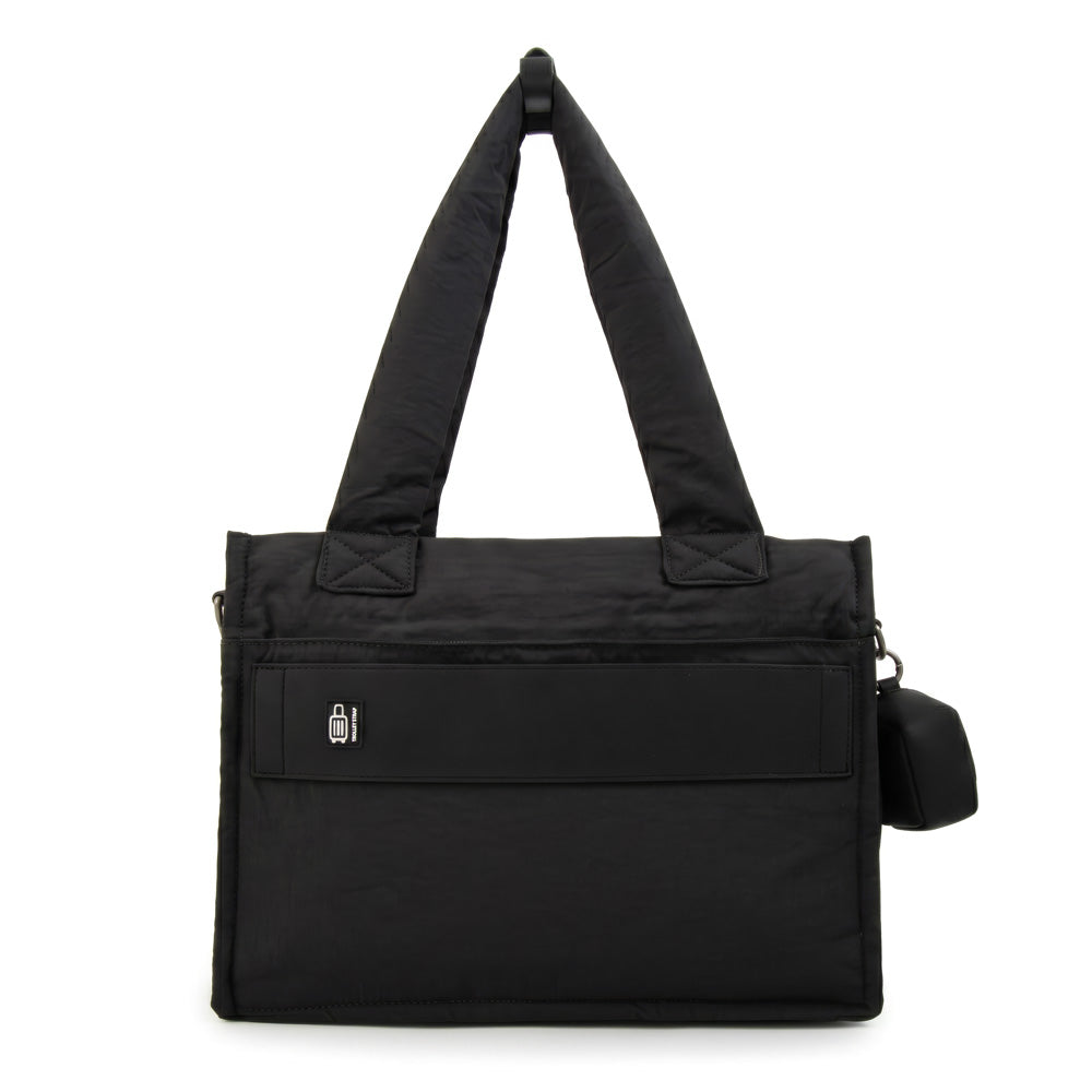 Cartera Dos Asas Portalaptop Daliet Nylon Negro