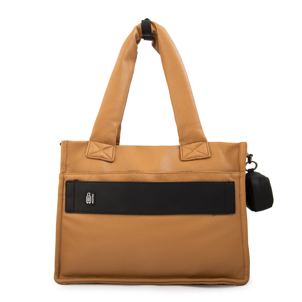 Cartera Dos Asas Portalaptop Daliet Camel