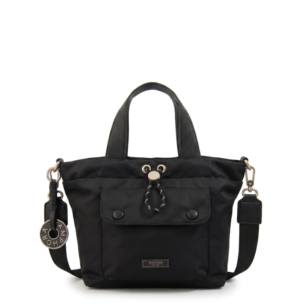 Cartera Dos Asas Cyric Nylon Negro