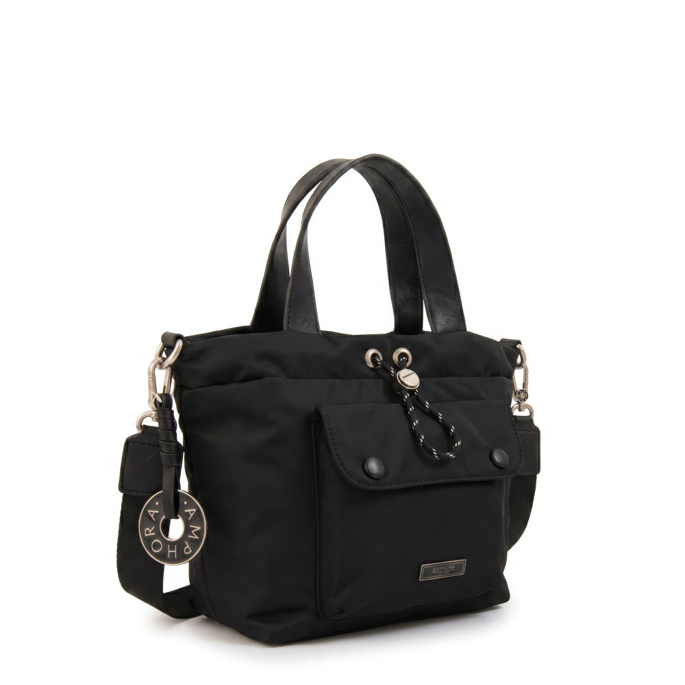 Cartera Dos Asas Cyric Nylon Negro
