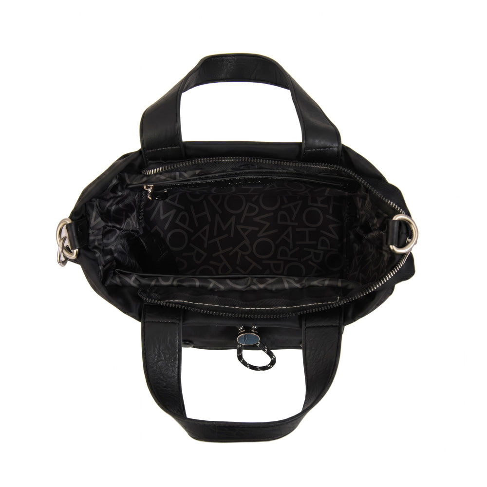 Cartera Dos Asas Cyric Nylon Negro