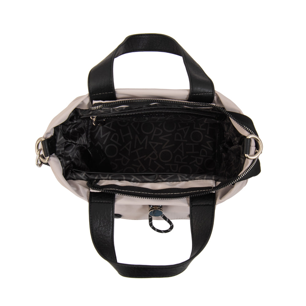 Cartera Dos Asas Cyric Nylon Beige