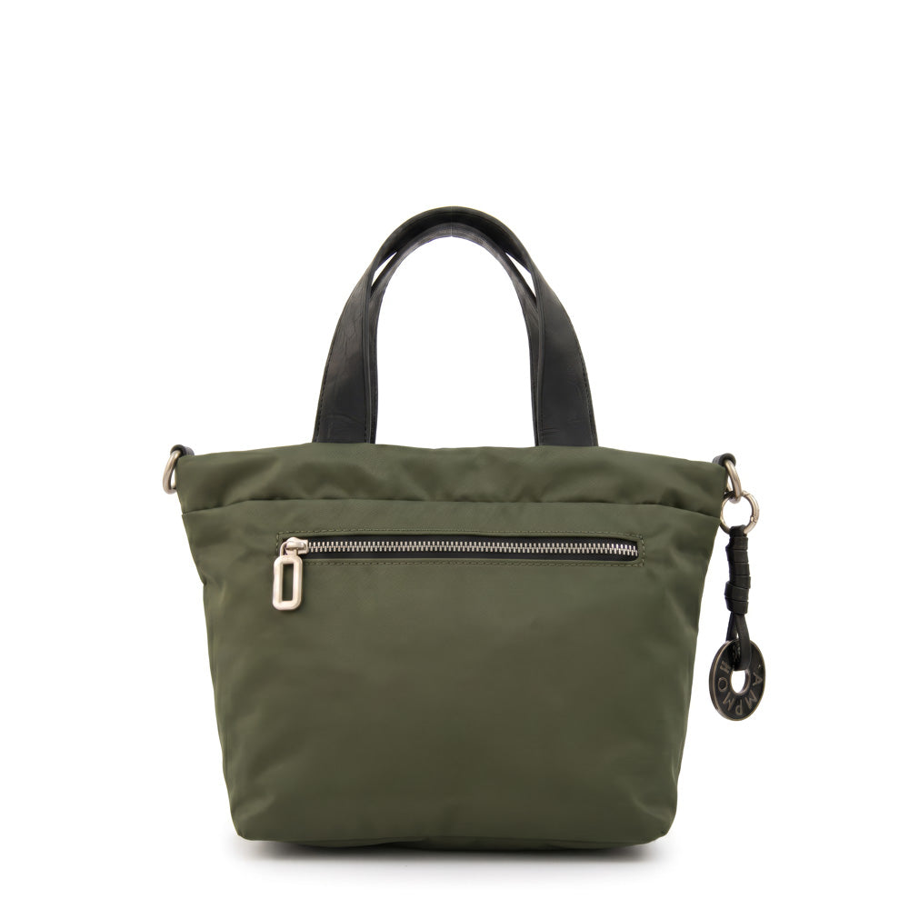 Cartera Dos Asas Cyric Nylon Verde Oliva