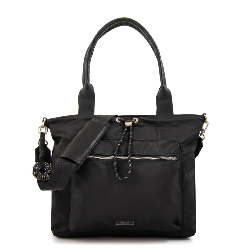 Cartera Dos Asas Portalaptop Cyric Nylon Negro