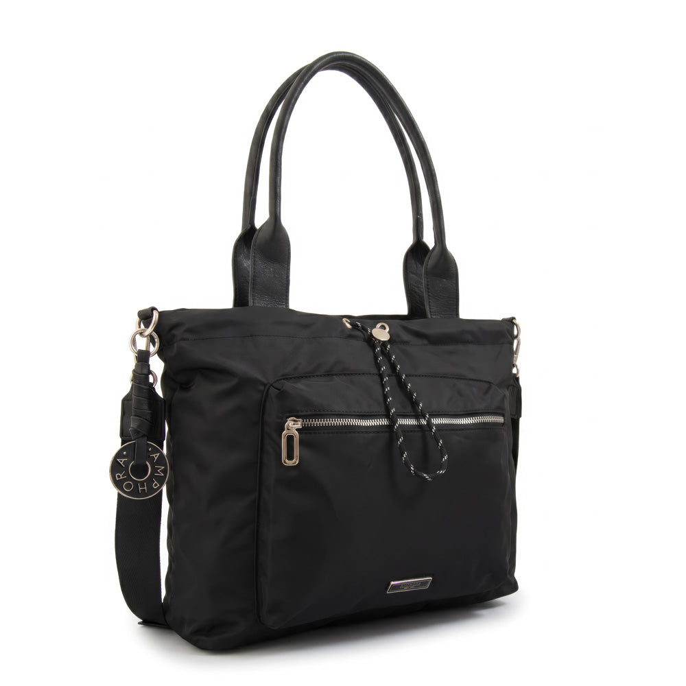 Cartera Dos Asas Portalaptop Cyric Nylon Negro